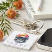 Inspirational Motivational Football Helmet  キーホルダー (正面右)