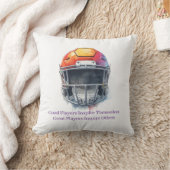 Inspirational Motivational Football Helmet  クッション (ブランケット)