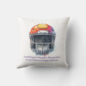 Inspirational Motivational Football Helmet  クッション (裏面)