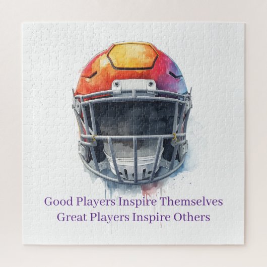Inspirational Motivational Football Helmet  ジグソーパズル (縦)