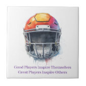 Inspirational Motivational Football Helmet タイル (正面)