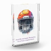 Inspirational Motivational Football Helmet  フォトブロック (左)