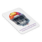 Inspirational Motivational Football Helmet  マグネット (右側)