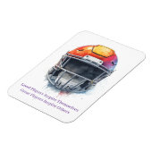 Inspirational Motivational Football Helmet  マグネット (左側)