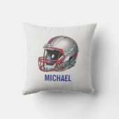 Inspirational Motivational Football Helmet Name クッション (裏面)