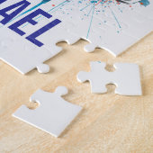 Inspirational Motivational Football Helmet Name ジグソーパズル (側面)