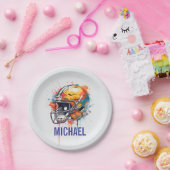 Inspirational Motivational Football Helmet Name ペーパープレート (パーティー)