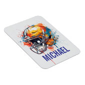 Inspirational Motivational Football Helmet Name マグネット (右側)