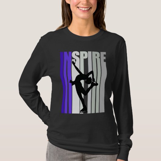 Inspirational Motivational Ice Skating Instructor  Tシャツ (正面)