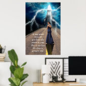 Inspirational & Motivational Quote Wall Art Poster ポスター (ホームオフィス)