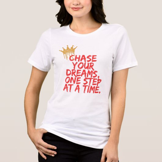 Inspirational Motivational Quotes Design  トライブレンドＴシャツ (正面)
