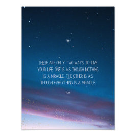 Inspirational Motivational Rumi Quote Stars フォトプリント