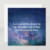 Inspirational Motivational Rumi Quote Universe (正面/裏面)