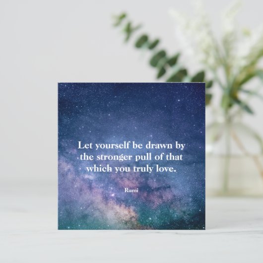 Inspirational Motivational Rumi Quote Universe (スタンド正面)