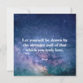 Inspirational Motivational Rumi Quote Universe (正面)