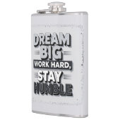 Inspirational & Motivational Typography Quote Art フラスク (左)