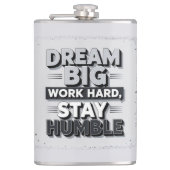 Inspirational & Motivational Typography Quote Art フラスク (正面)
