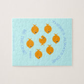 Inspirational Motto For Kids Cute Goldfish Cartoon ジグソーパズル (横)