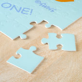 Inspirational Motto For Kids Cute Goldfish Cartoon ジグソーパズル (側面)