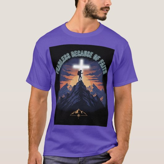 Inspirational Mountain Design Tee Tシャツ (正面)