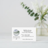 Inspirational Mountain Scene Business Card 名刺 (スタンド正面)