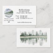 Inspirational Mountain Scene Business Card 名刺 (正面/裏面)