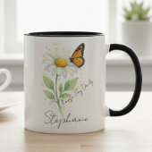 Inspirational Mug - Daisy Butterfly Choose Joy マグカップ