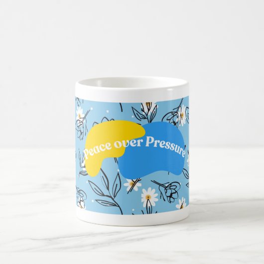 Inspirational mug design flower design コーヒーマグカップ (中央)