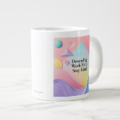 Inspirational Mug – "Dream Big. Work Hard. Stay Ki ジャンボコーヒーマグカップ (正面右)