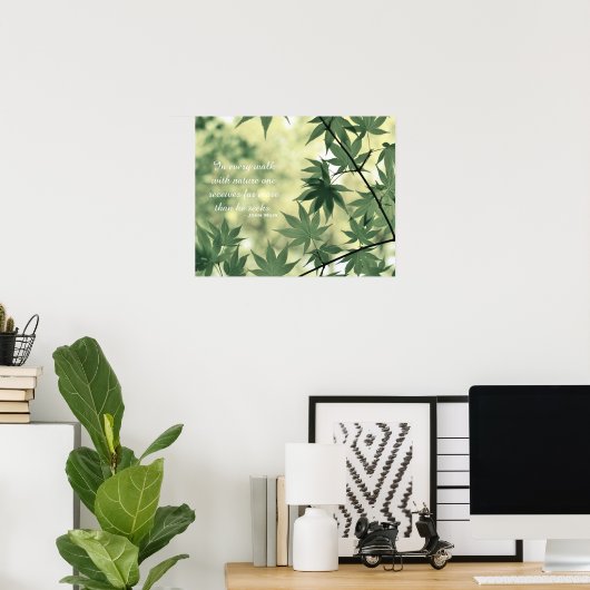 Inspirational Nature Quote ポスター (ホームオフィス)