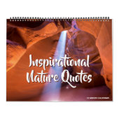 Inspirational Nature Quotes Calendar カレンダー (カバー)