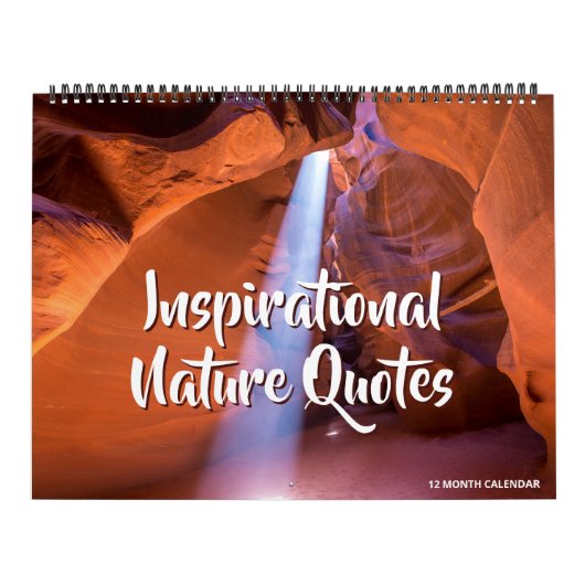 Inspirational Nature Quotes Calendar カレンダー (カバー)