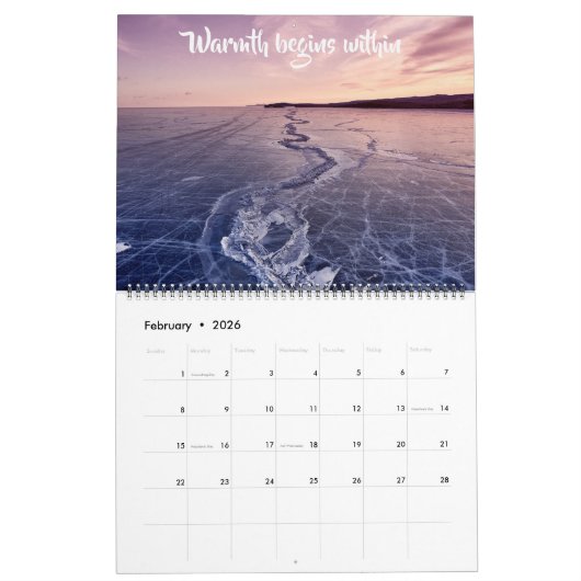 Inspirational Nature Quotes Calendar カレンダー (2月 2026)