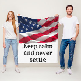 Inspirational phrase フリースブランケット