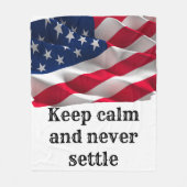 Inspirational phrase フリースブランケット (正面)