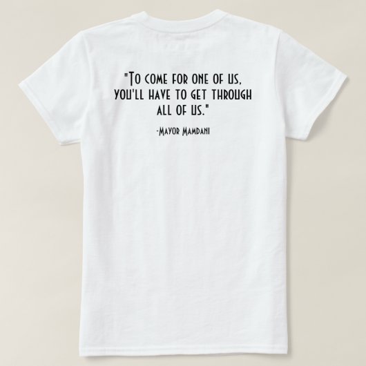 Inspirational Political Quote | FRONT&BACK Tシャツ (デザイン裏面)