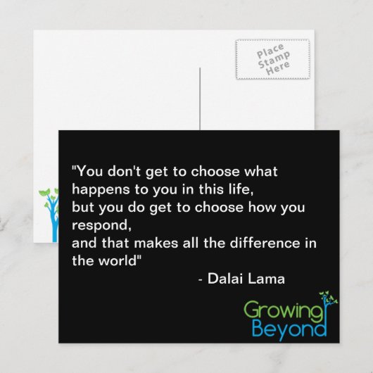 Inspirational postcard #1 ポストカード (正面/裏面)