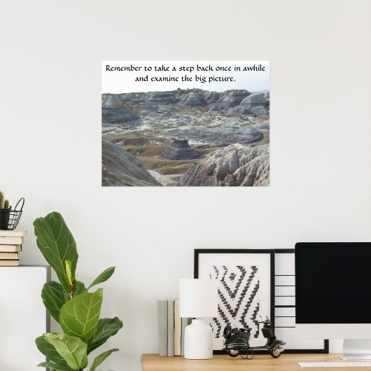 Inspirational Poster Take a Step Back ポスター (ホームオフィス)