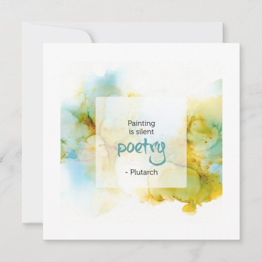 Inspirational Quote about Painting カード (正面)