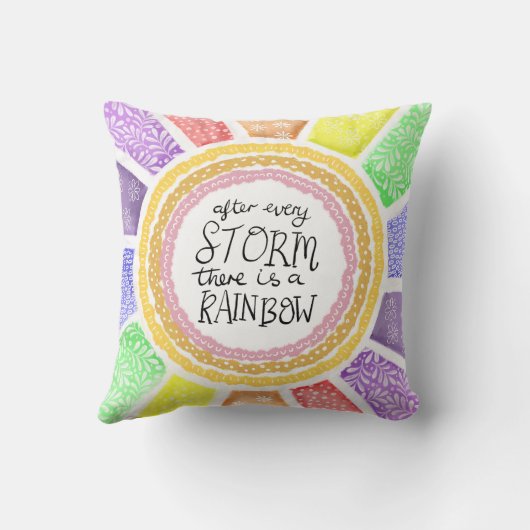 Inspirational Quote – “After Every Storm there is  クッション (裏面)