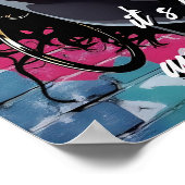 Inspirational Quote and City Woman ポスター (角)