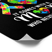 Inspirational Quote Autism Mom Autism Awareness ポスター (角)