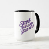 Inspirational Quote Coffee Mug  マグカップ (正面右)