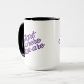 Inspirational Quote Coffee Mug  マグカップ (正面左)