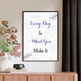 Inspirational Quote Custom Modern Script Poster ポスター