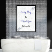 Inspirational Quote Custom Modern Script Poster ポスター