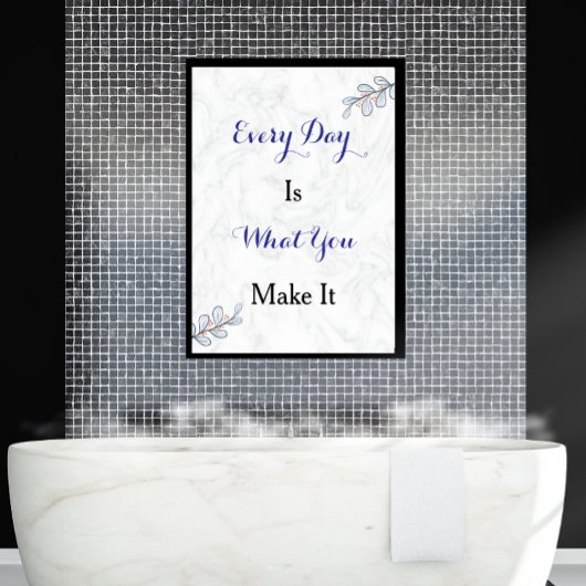 Inspirational Quote Custom Modern Script Poster ポスター