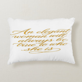 Inspirational Quote for Women Throw Pillow アクセントクッション