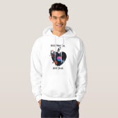 Inspirational Quote Hoodie for Music Lovers  パーカ (正面フル)