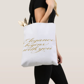 Inspirational Quote in Calligraphy: Tote Bag トートバッグ